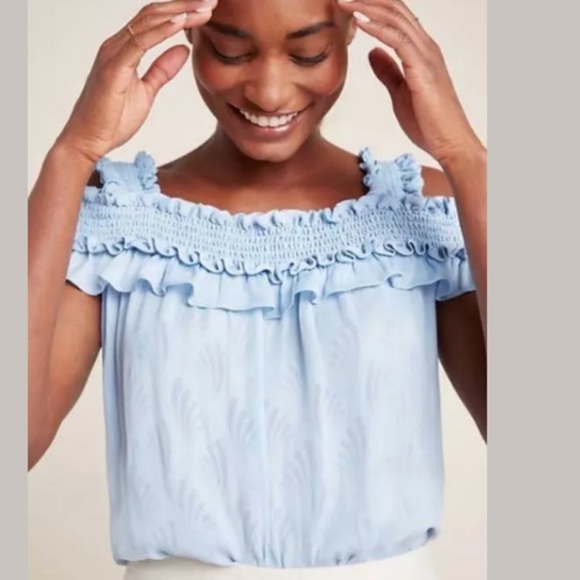 Anthropologie Fin Open Shoulder Too Size Medium - Picture 3 of 11